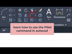 Learn How to Use the Fillet Command in AutoCAD Beginner Tutorial