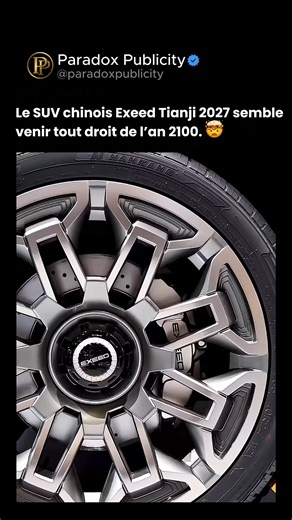 Paradox Publicity on Instagram: "Ce SUV est sans doute le plus futuriste jamais conçu. 😯 Le Exeed Tianji Concept 2027 repousse les limites du design automobile, en fusionnant technologie et artisanat à un niveau totalement inédit. Ses portes s’ouvrent dans des directions opposées pour offrir une entrée panoramique spectaculaire, unique sur le marché. À l’intérieur, quatre sièges façon lounge, un volant flottant, et une interface IA qui réagit aux gestes et à la voix. L’extérieur, lui, est doté 
