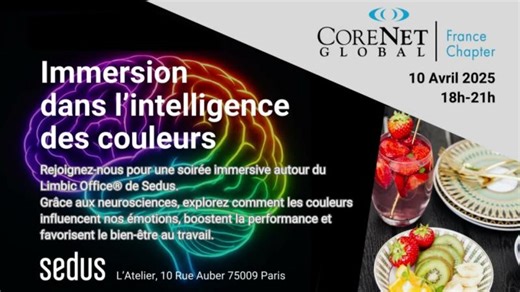 Event CoreNet Global France chez Sedus | Immersion dans l intelligence des couleurs | 10 avril 2025 | Sinem Beaujean