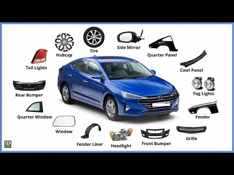 A COMPLETE LIST OF CAR BODY PARTS [NAMES & FUNCTIONS]