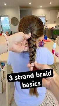 3 strand braid basics #dadbraids #girldad #braidingtutorial