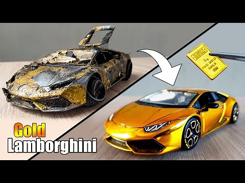 Restoration Lamborghini Huracan to 24k GOLD