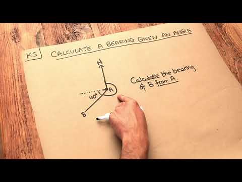 Key Skill - Calculate a bearing given an angle.