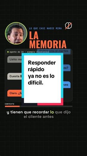 Responder rápido ya no es lo difícil. Plataformas como GoHighLevel contestan en menos de 2 segundos y agendan solas. El problema es la memoria: en una conversación larga, el agente puede olvidar lo que el cliente le dijo antes. Lo que yo haría: conéctalo al historial del cliente, define cuándo pasa la conversación a una persona y pruébalo con conversaciones reales antes de soltarlo. ¿Qué te molesta más, que te respondan en 5 minutos o que te pregunten tu nombre por tercera vez? #inteligenciaarti