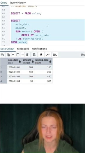 Running Totals in SQL (The Easy Way)