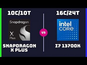Qualcomm Snapdragon X Plus (X1P‑64‑100) vs Intel Core i7 13700K – CPU Comparison