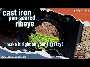 Cooking with Cast Iron | Bison Steak Recipe Perfect Sear Easy Clean-Up