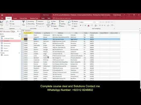 Access Module 1 Sam Project 1a Office 2019 | SC_AC_19_1A | Cengage | Mindtap