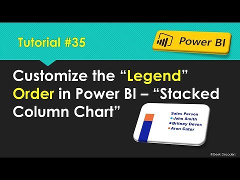Customize the Legend Order in Power BI - Stacked Column Chart