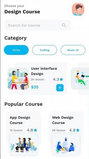 Flutter Design Course App