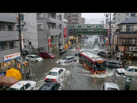 Japan in Flood Chaos! Record Rain Hits Chiba and Tokyo, Turns Streets Into Rivers