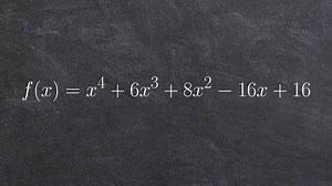 Use Descartes Rule of signs to determine the number of positive and negative