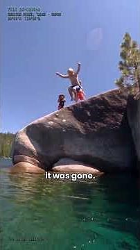 Rubicon Point, Lake Tahoe — the jump, and what was on the wall