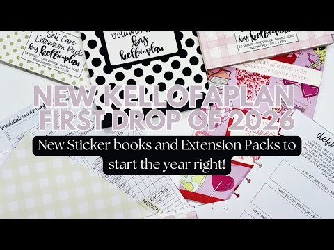 FIRST KelloPlan Release of 2026 ✨ New Sticker Books + Extension Packs!