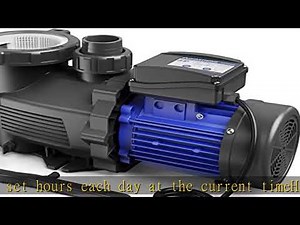 Aquastrong 2 HP In/Above Ground Pool Pump with Timer, 220V, 8917GPH, High Flow, Powerful Self Primm