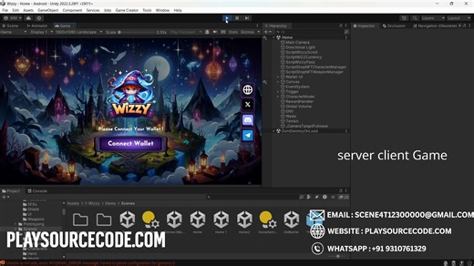 Unity Multiplayer Wizard Arena – Full Server/Client playsourcecode.com
