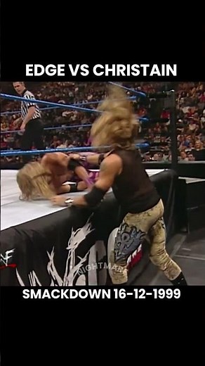 Edge vs Christian Match in Smackdown 16-12-1999 #wwe #wwewrestler