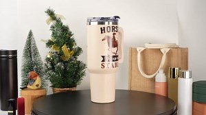 Horse Lover Gifts - 40Oz Tumbler With Handle & Straw - Perfect For Horse Moms & Riders