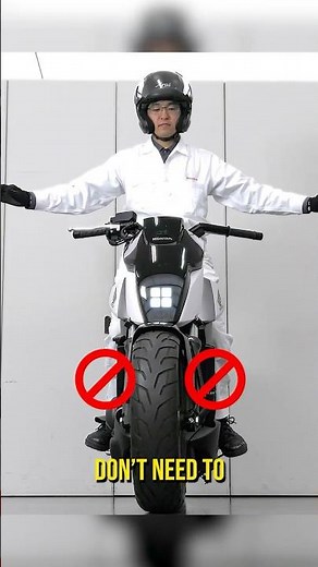 This Motorcycle Won't Fall Over!