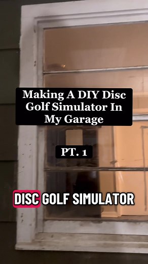 Create Your Own DIY Disc Golf Simulator in Garage