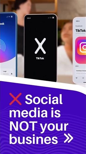 Social media is NOT your business. #smallbusiness #webdesign #website