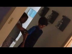 Blow dryer prank on brother