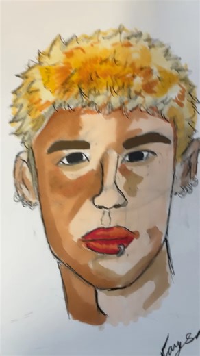 I drew a random person #art #artsketch #artdrawing #artist #colored #colors #realistic #person