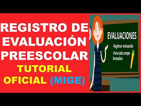 RECORD OF PRESCHOOL ASSESSMENTS, OFFICIAL TUTORIAL (MIGE).