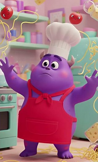 The Hungry Monster Chef #cartoon #funny #animation #monsters #littlemonster