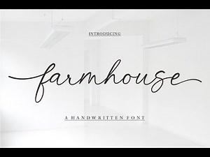 Farmhouse Font | Font | Free Font | Script Fonts | Font Bundle