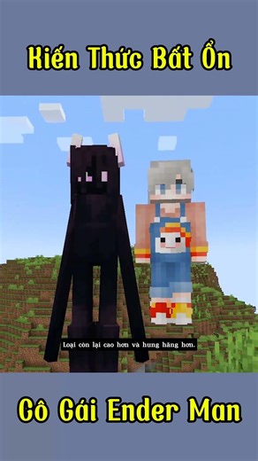 Mod Này Sẽ Làm Cho Ender Man Biến Thành 1 Cô Gái #shorts