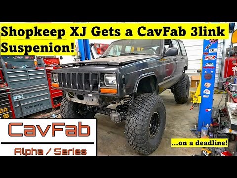Installing CavFab Alpha 3link and Steering on Jeep Cherokee XJ