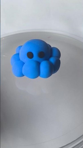 Cute Blue Clay Octopus 🐙 | Easy Polymer Clay DIY #shorts #clayart #handmade