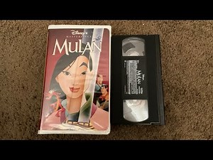 Closing To Mulan 1999 VHS 📼