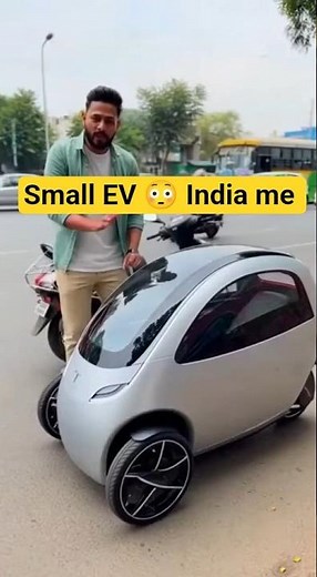 India Me Dikha Sabse Chhota EV 😱 Scooty Se Bhi Chhota! | Mini EV Shocks Everyone #EV #India