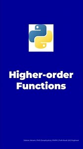 Higher-Order Functions #python #pythonprogramming #shorts