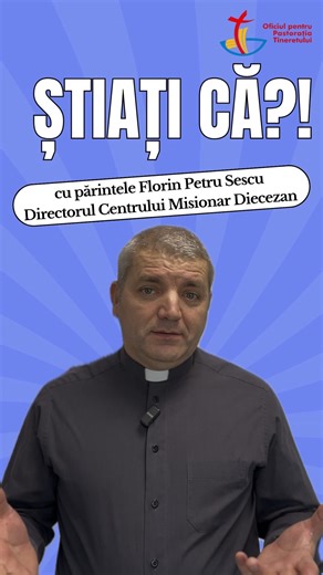 📖 Ș𝕥𝕚𝕒ț𝕚 𝕔ă Dieceza de Iași are un ℂ𝕖𝕟𝕥𝕣𝕦 𝕄𝕚𝕤𝕚𝕠𝕟𝕒𝕣 𝔻𝕚𝕖𝕔𝕖𝕫𝕒𝕟? ✈️ La rubrica din această săptămână, 𝕡ă𝕣𝕚𝕟𝕥𝕖𝕝𝕖 𝔽𝕝𝕠𝕣𝕚𝕟 ℙ𝕖𝕥𝕣𝕦 𝕊𝕖𝕤𝕔𝕦, directorul centrului, ne vorbește despre importanța misiunii, despre credința care se transformă în acțiune și despre modul în care fiecare dintre noi poate deveni parte din această lucrare de iubire. | Tineri conectaţi
