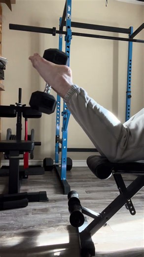 Hamstring dumbbell curl at home.