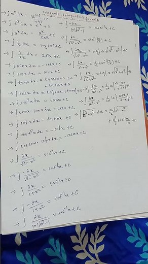integrals formula||class 12th mathematics||class 12th mathematics formula sheets|integration formula