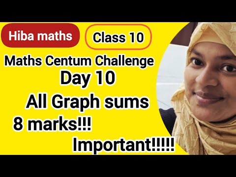 10th maths centum challenge day 10 do all the graph exercise and example sums 8 marks very important