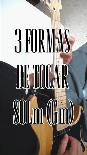 Aprende Gm en 3 posiciones diferentes #guitarra #acordes
