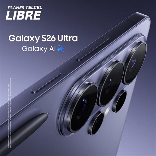 Estrena un Samsung Galaxy S26 en Telcel ¡Aprovecha este preventa! https://www.telcel.com/registros/galaxy-s | Telcel