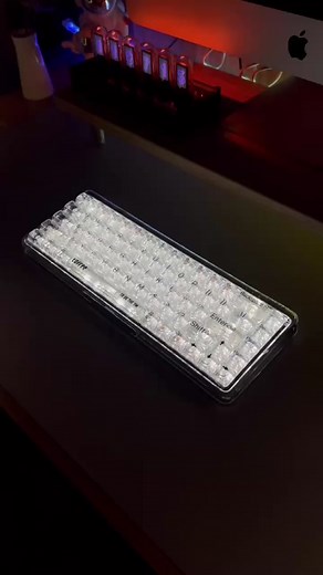 Transparent keyboard! #coolgadget #tiktokmademebuyit #desksetup
