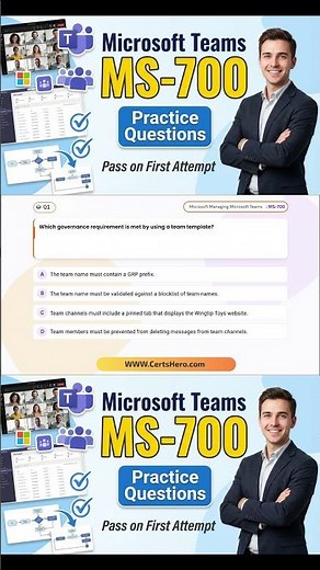 MS-700 Practice Questions | Microsoft Teams Administrator #MS700 #MicrosoftTeams