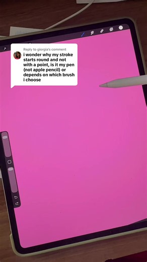 Replying to @giorgia pressure sensitivity and brush types! #procreatetips