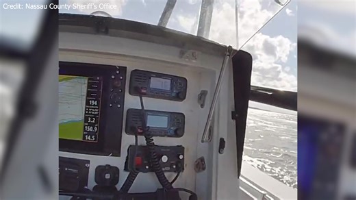 WATCH: Florida deputies, good Samaritan save man clinging to anchor line after falling overboard. Details: https://bit.ly/41wRcqa | WFLA News Channel 8
