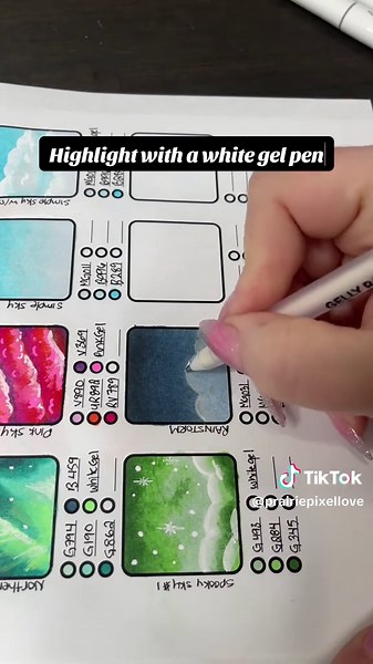 How to Colour a Rainstorm Sky with Markers