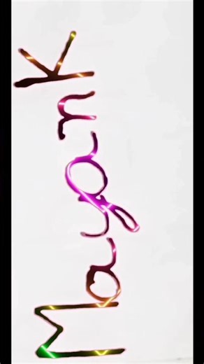 Mayank Name Art ✍️💙 Magical Calligraphy Drawing Tutorial | Easy Name Design 😍✨