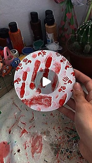 Roseart on Instagram: "Diy cd painting 📀🎨#fypシ"
