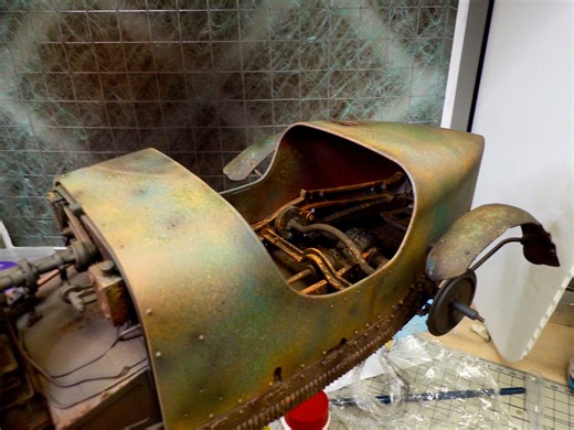 Weathered Models | Making some progress on my lake-salvaged Bugatti, made from Italeri’s 1/12 scale Type 35b kit. | Facebook